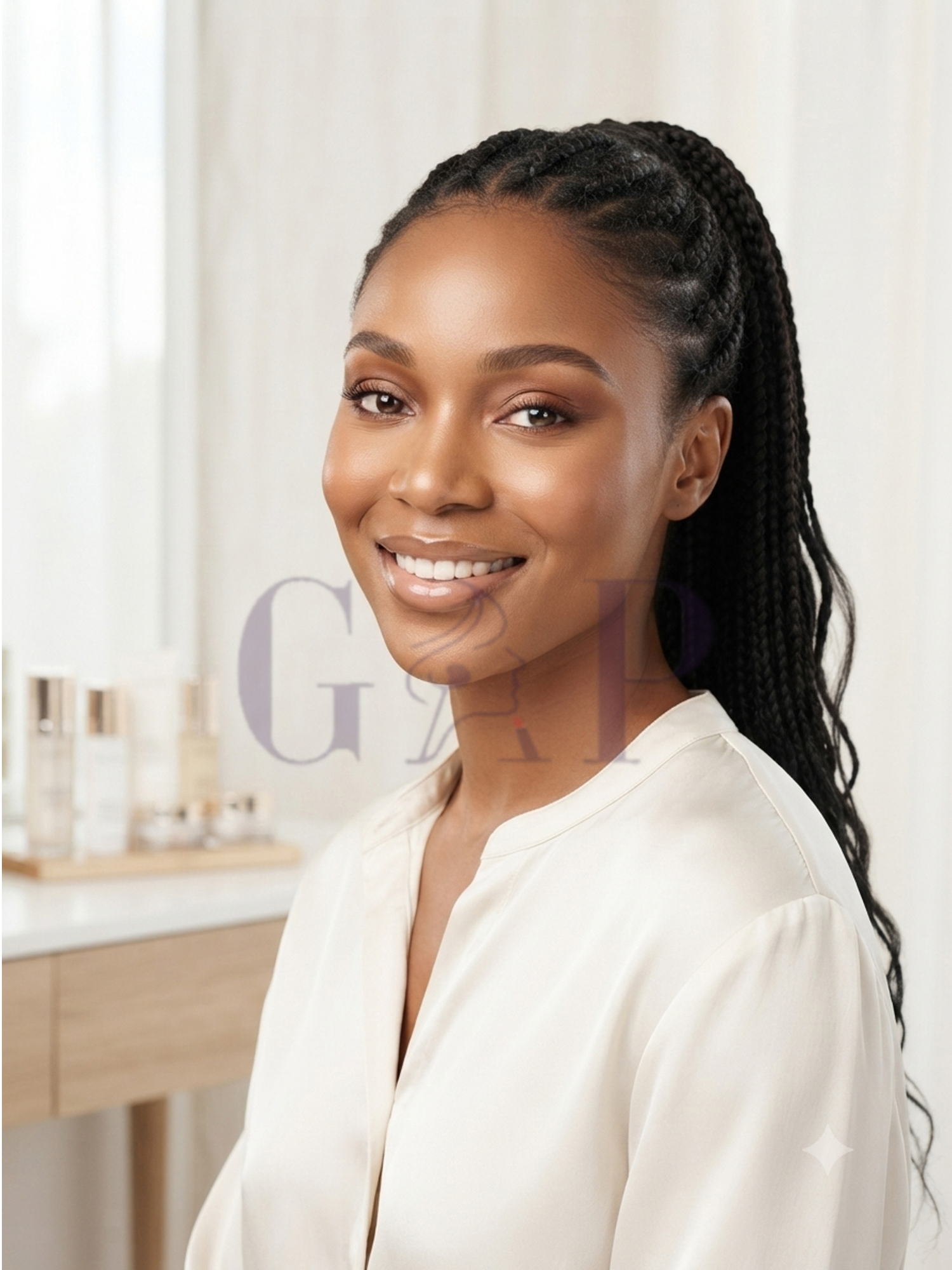 Professional African hair styling at Grace Afroshop