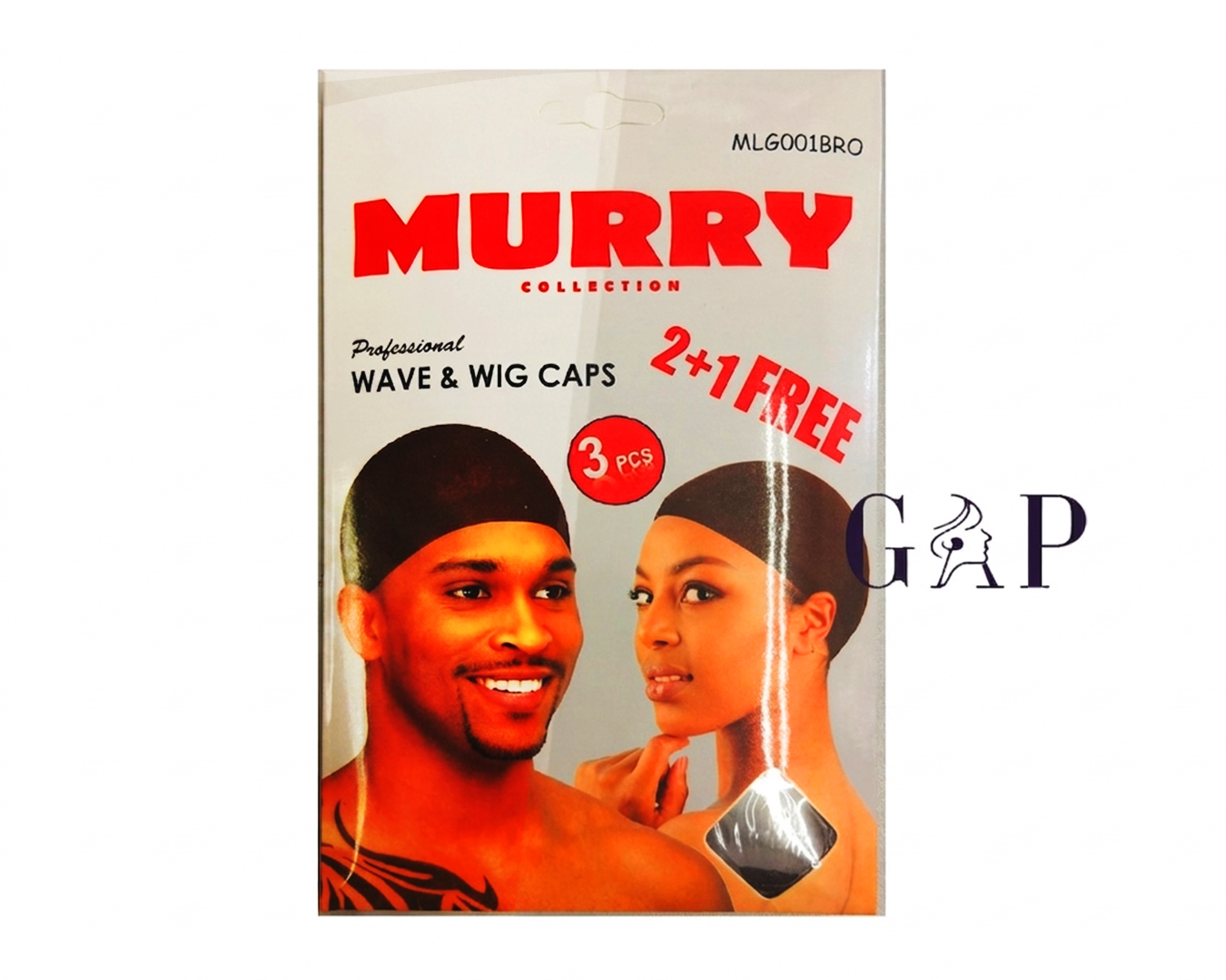 Murry Wig Cap Black 3PCS