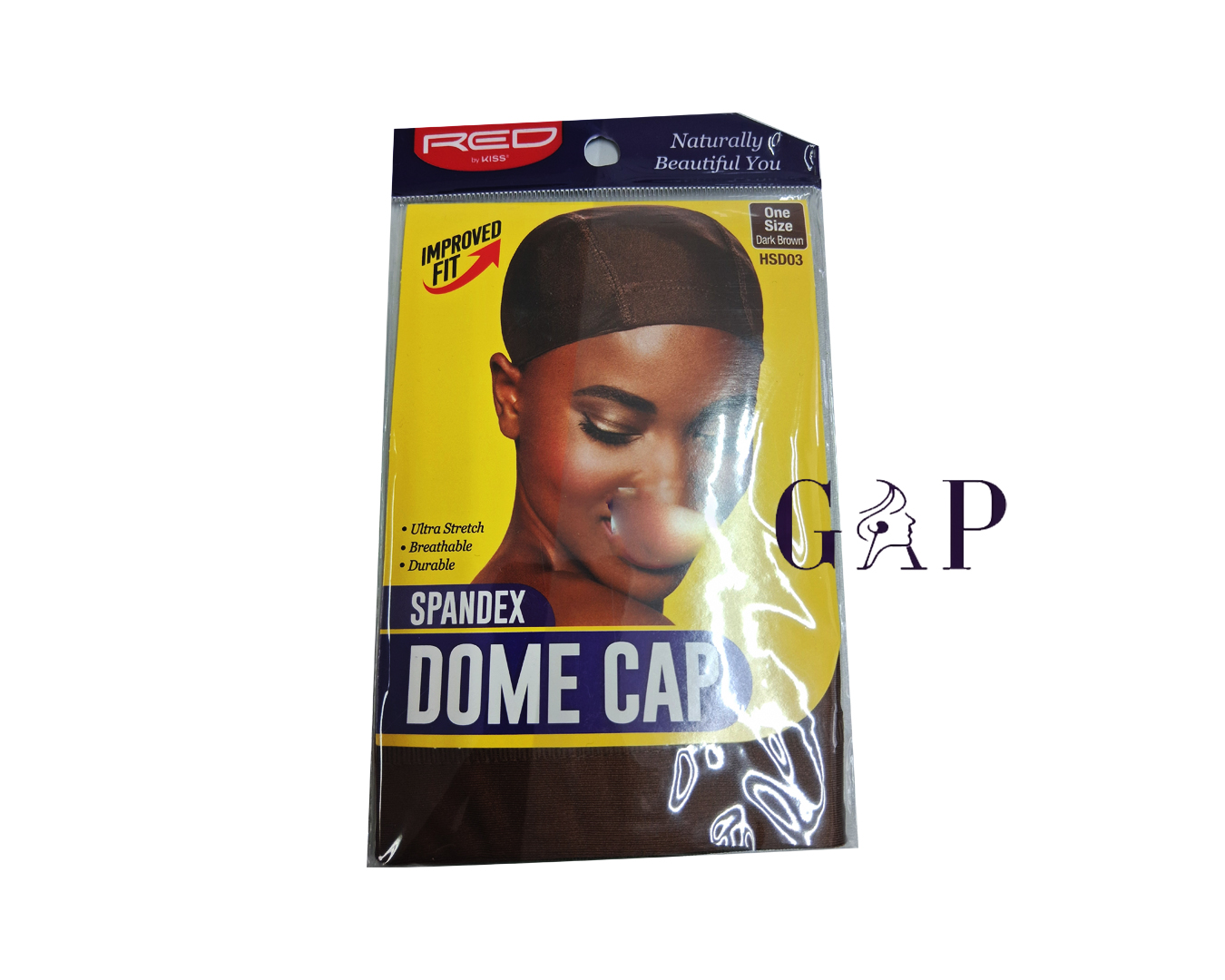 Red Spandex Dome Cup Dark brown