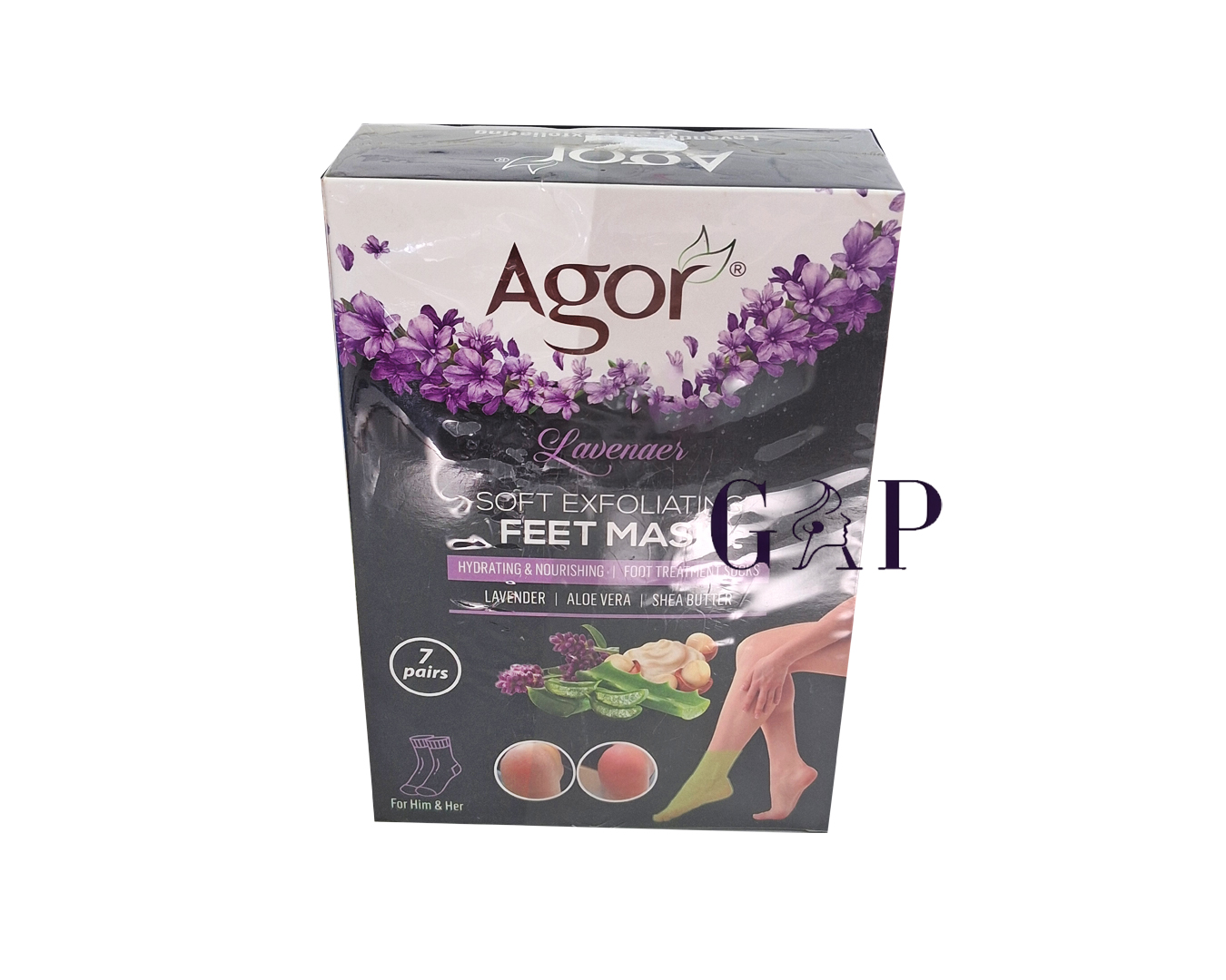 Agor Lavender Soft Exfoliating Feet Mask 2507 Set