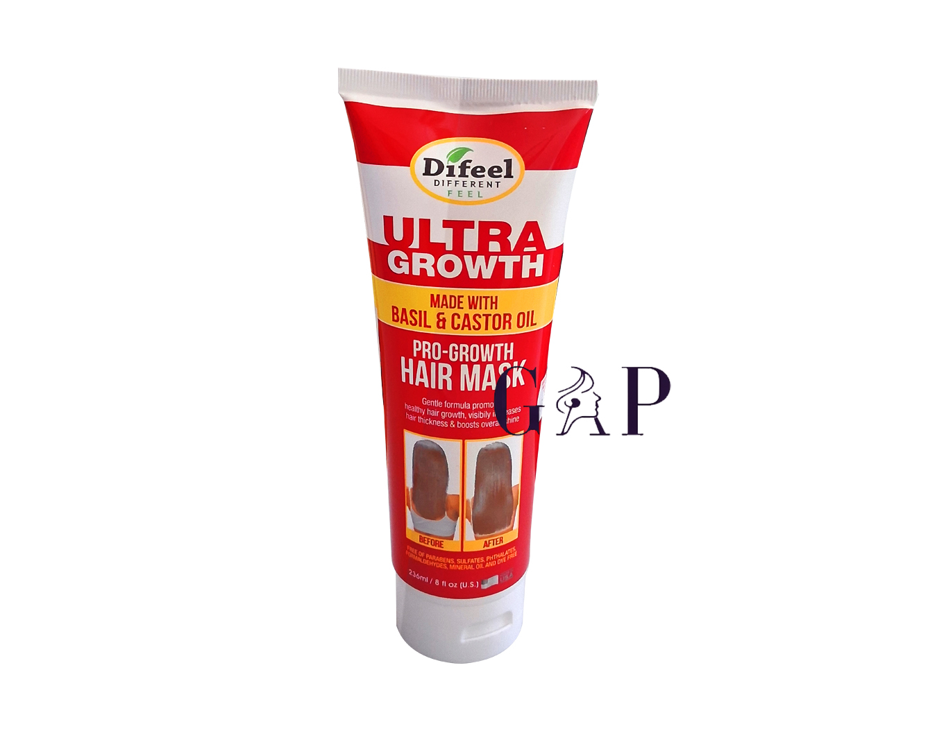 Difeel Ultra Growth with Basil & Castor Hair Mask 12 oz