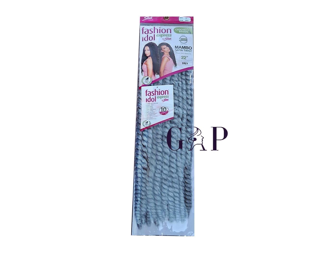 Mambo Satin Twist 22" #Grey