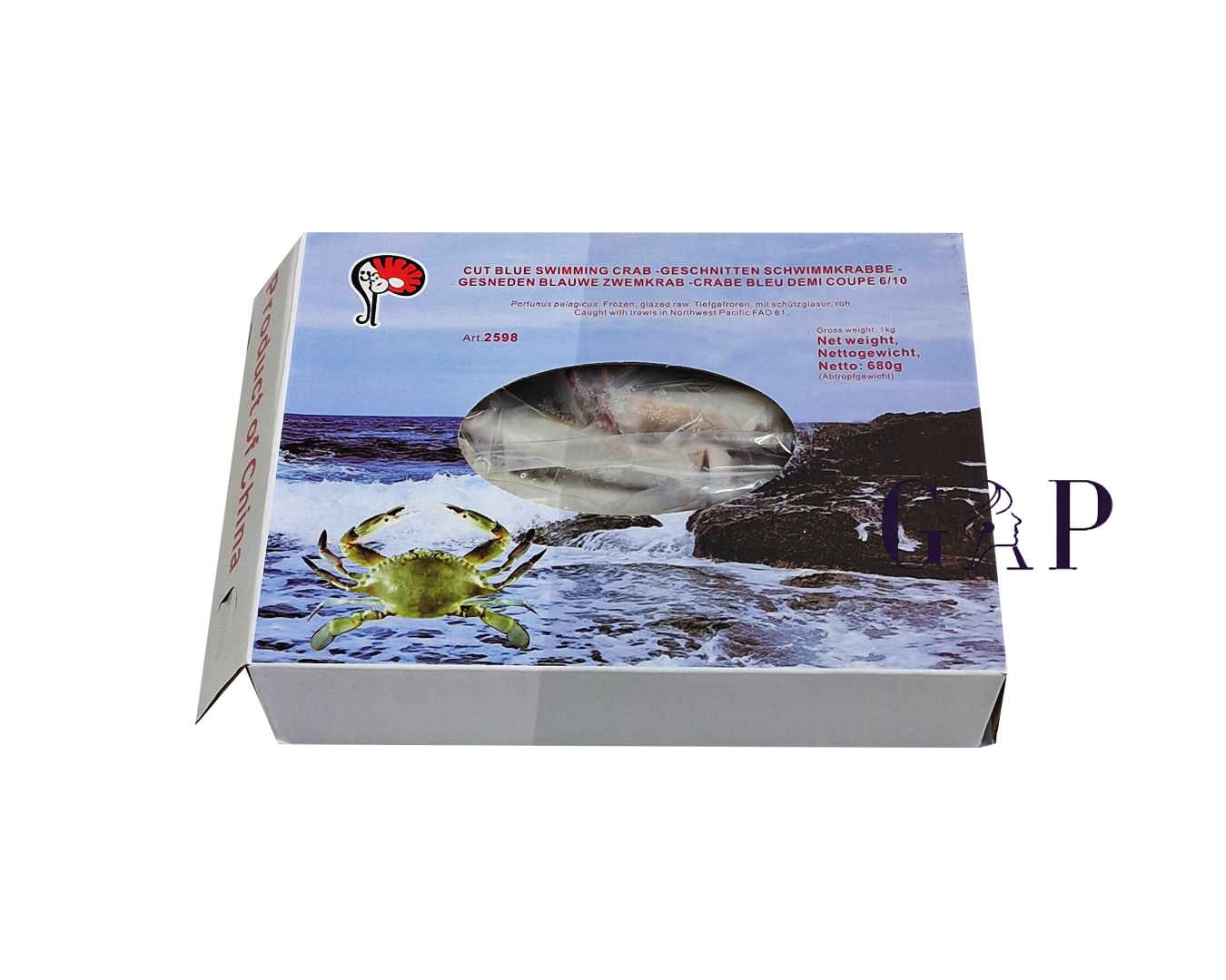 Frozen Swimming Crab 680g (Geschnitten Schwimmkrabbe)