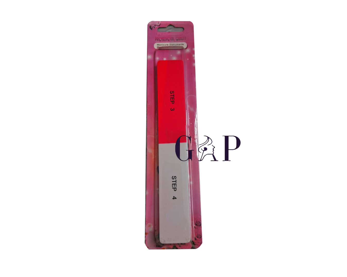 Nail File Black Pink Hard 1PC