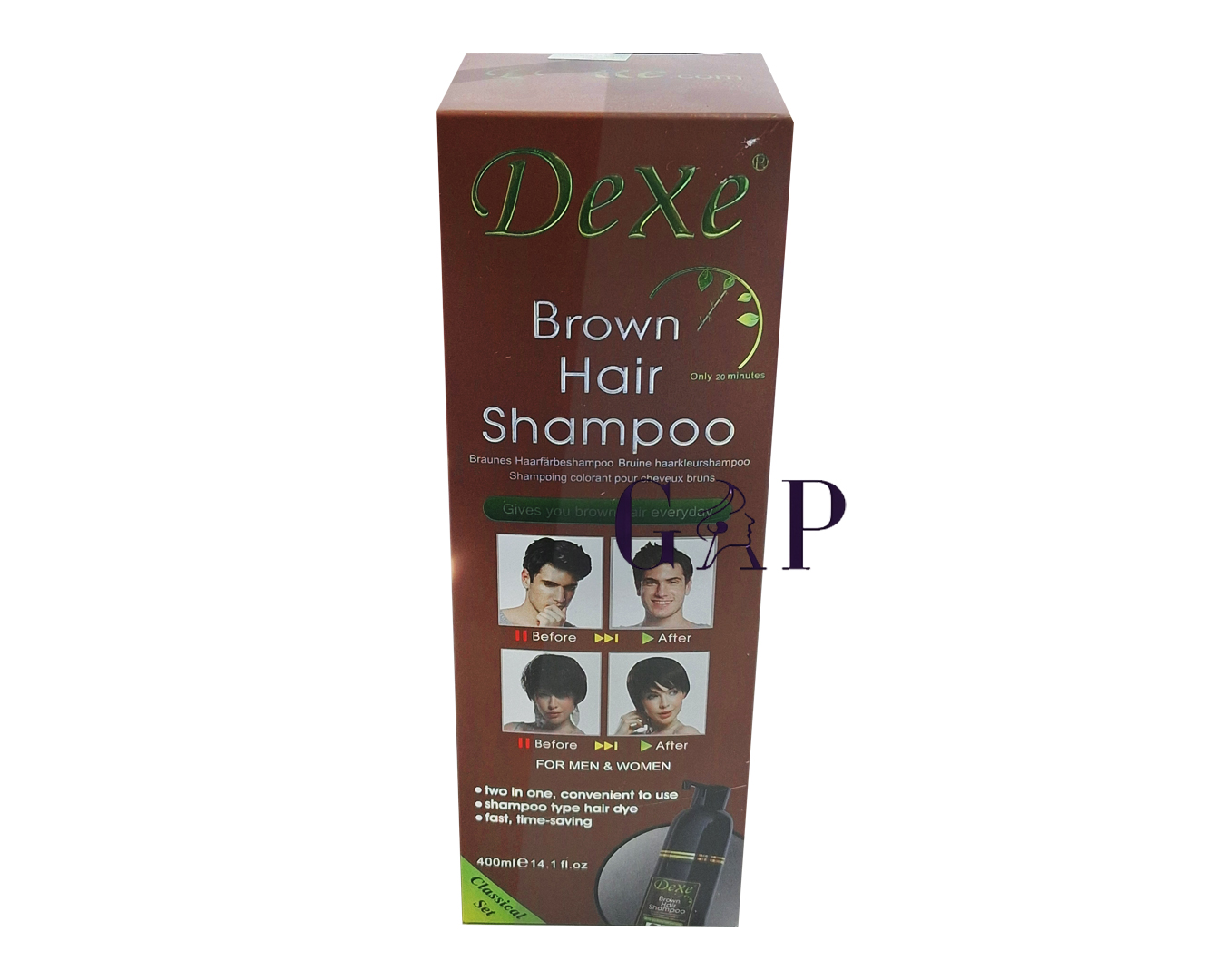Dexa Brown Hair Shampoo 400ml - Mencollection