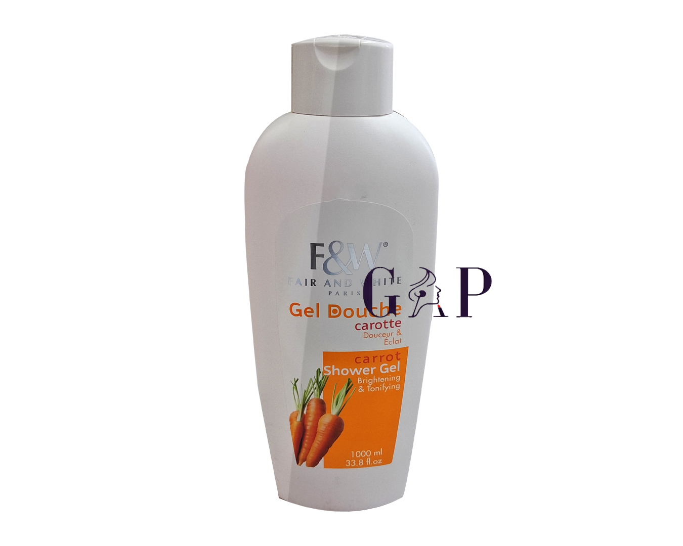 Fair And White Carrot Shower Gel Douche 1000ml