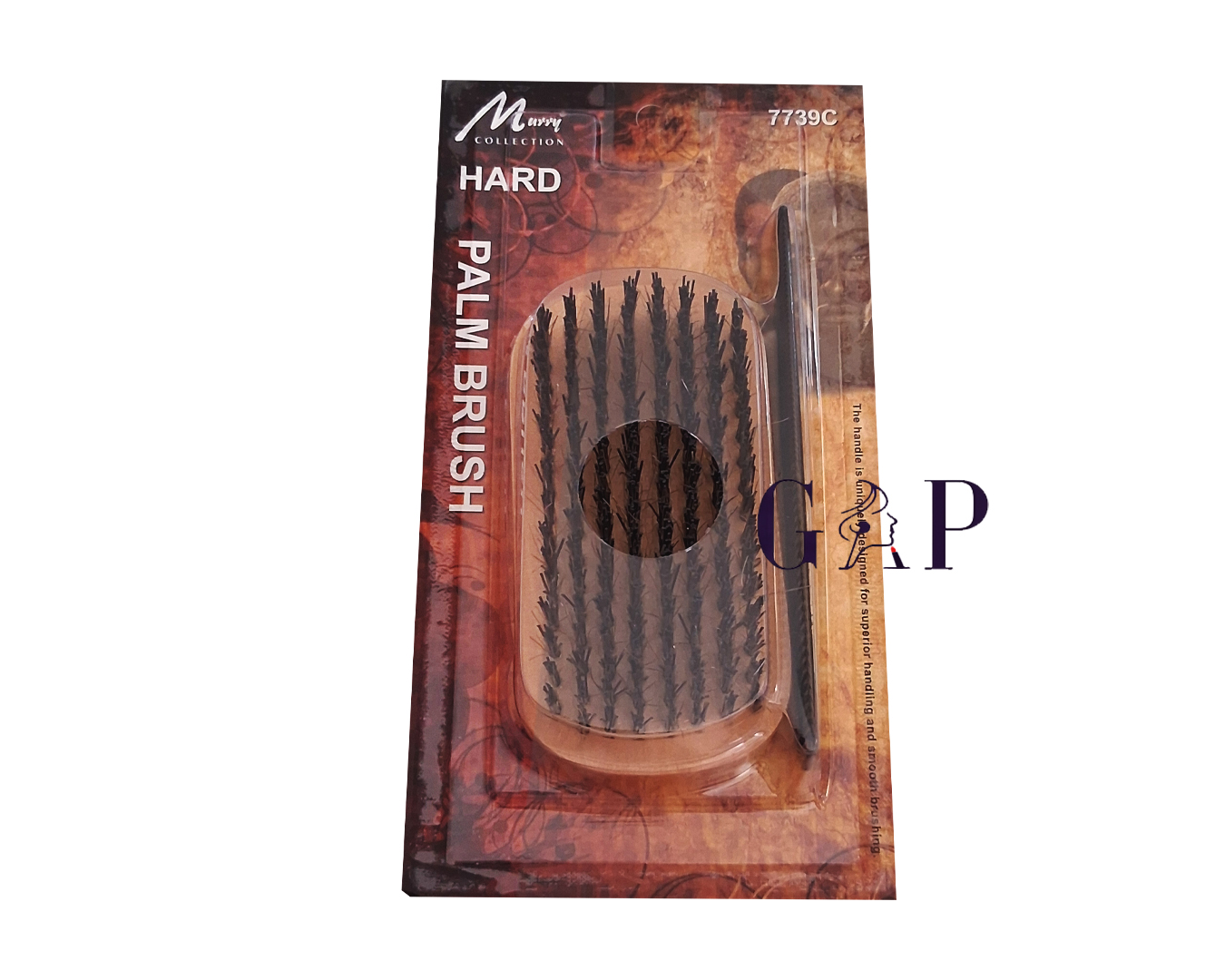 Murry Hard square palm with comb Brush Hard