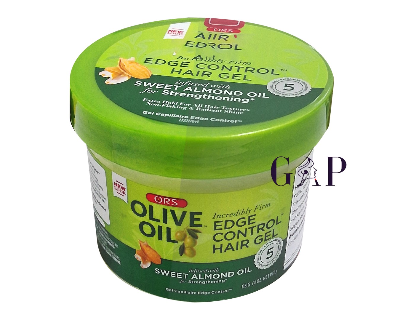 ORS Olive Oil Edge Control Hair Gel Sweet Almond Oil 4oz