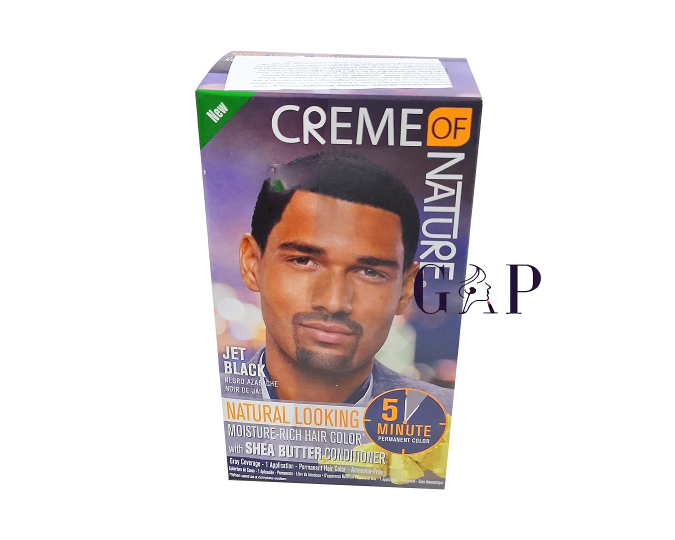 Creme of Nature natural Dye Jet Black - Mencollection