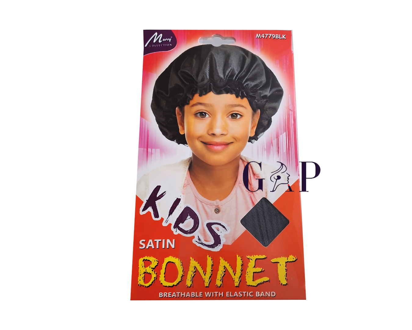 Kids Satin Bonnet Black M4779BLK Kidscap