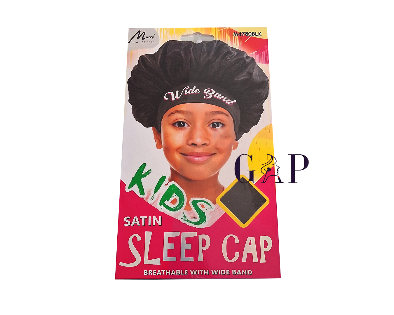 Kids Elastic Band Sleep Cap Ast M4780BLK - kidscap