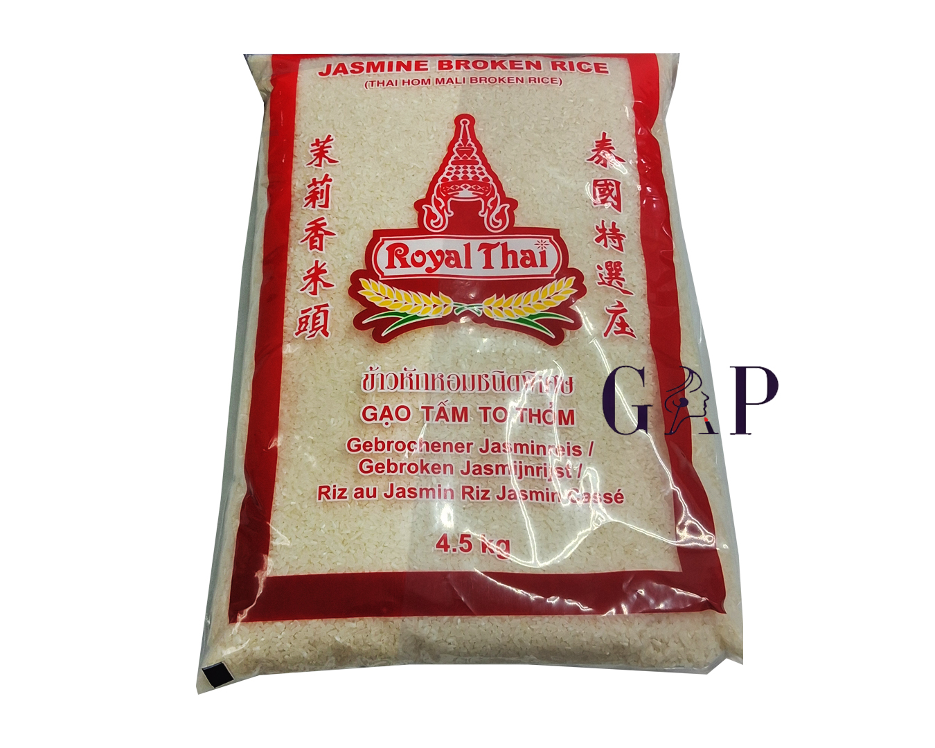 Jasmin Broken Rice 4 x 4,5 KG ROYAL THAI RICE