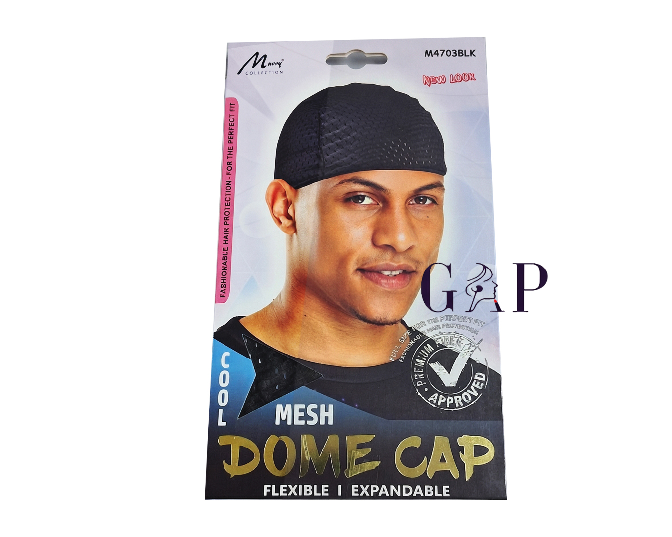 Dome Cap with Whole Black - cap