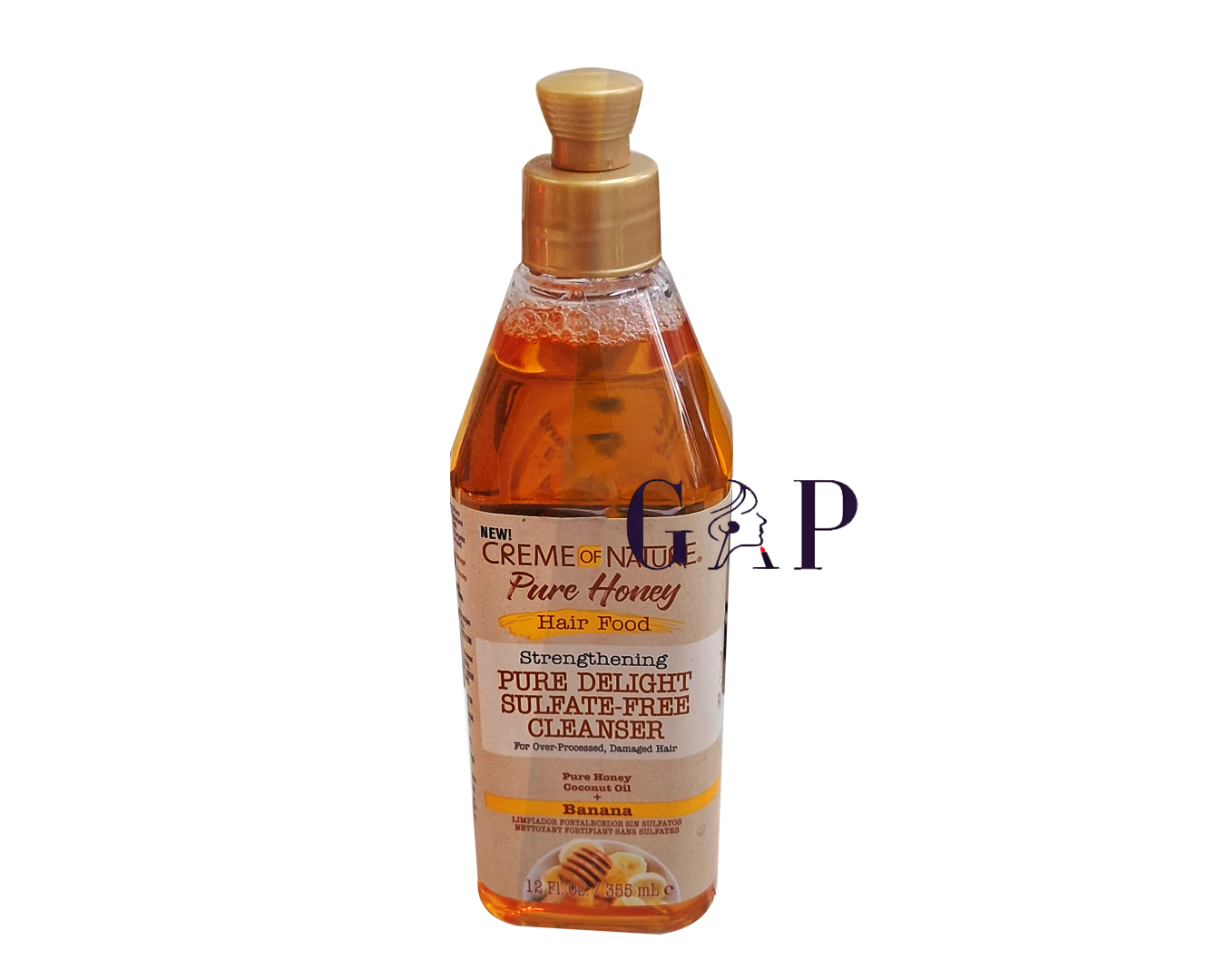 Creme of Nature Pure Honey Hair Food Pure Delight Sulfate Free Cleanser 12oz