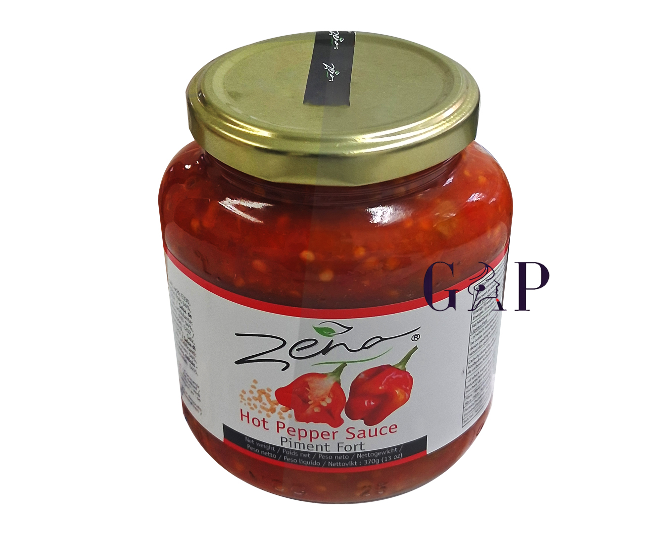 Zena Spicy Pepper Sauce With Grains - bottle