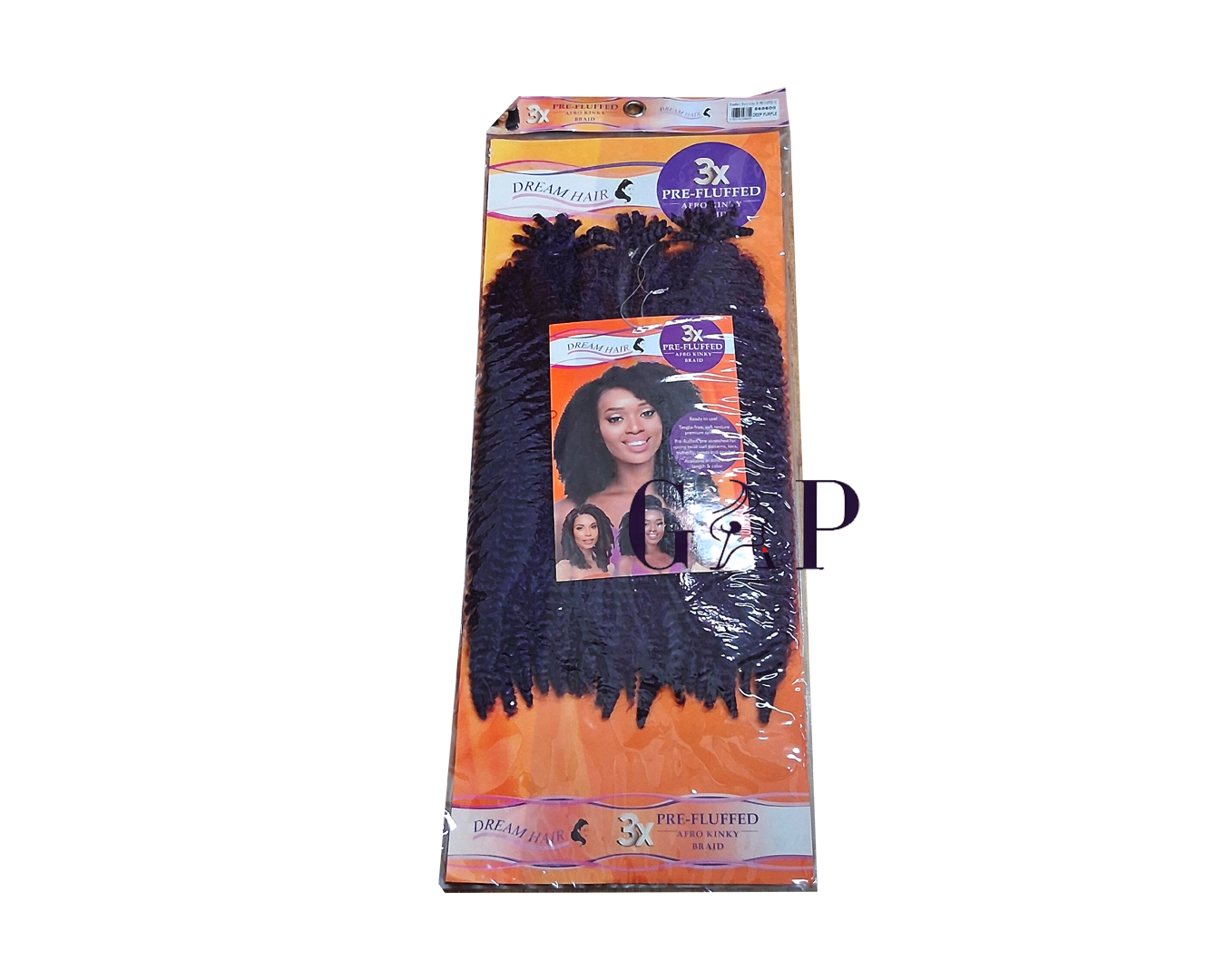 Dream Hair 3X Pre- Fluffed Afro Kinky Col.Deep Purple