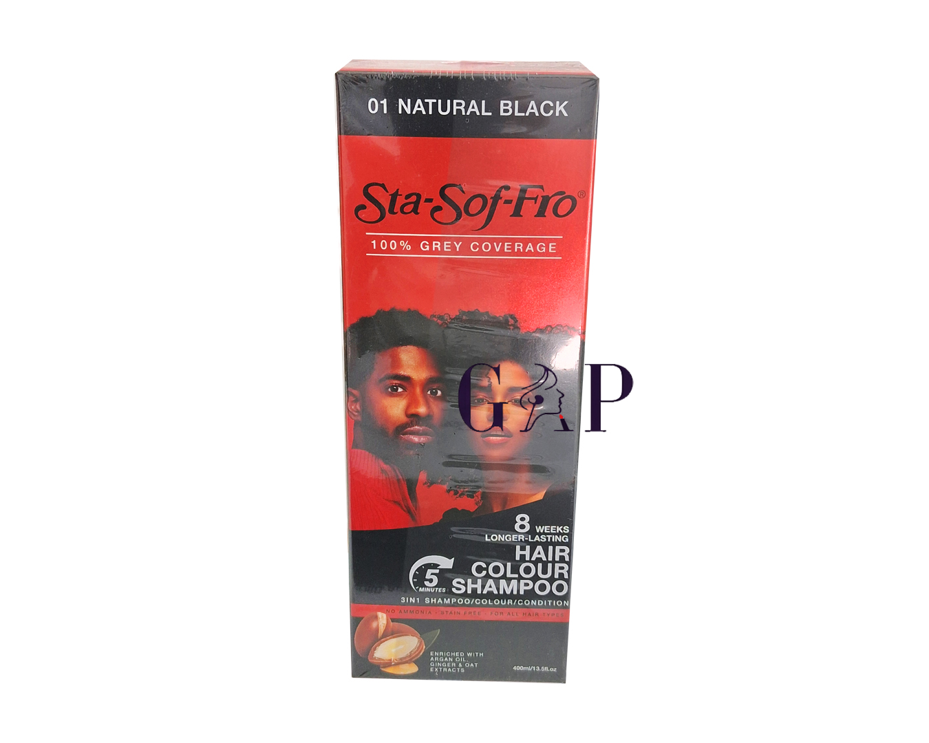 Sta-so-fro hair colour black 400ml - Mencollection