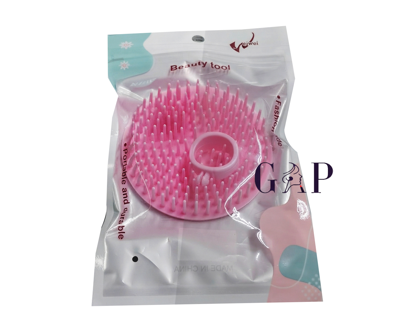 Weiwei Shampoo Brush Pink - Beads