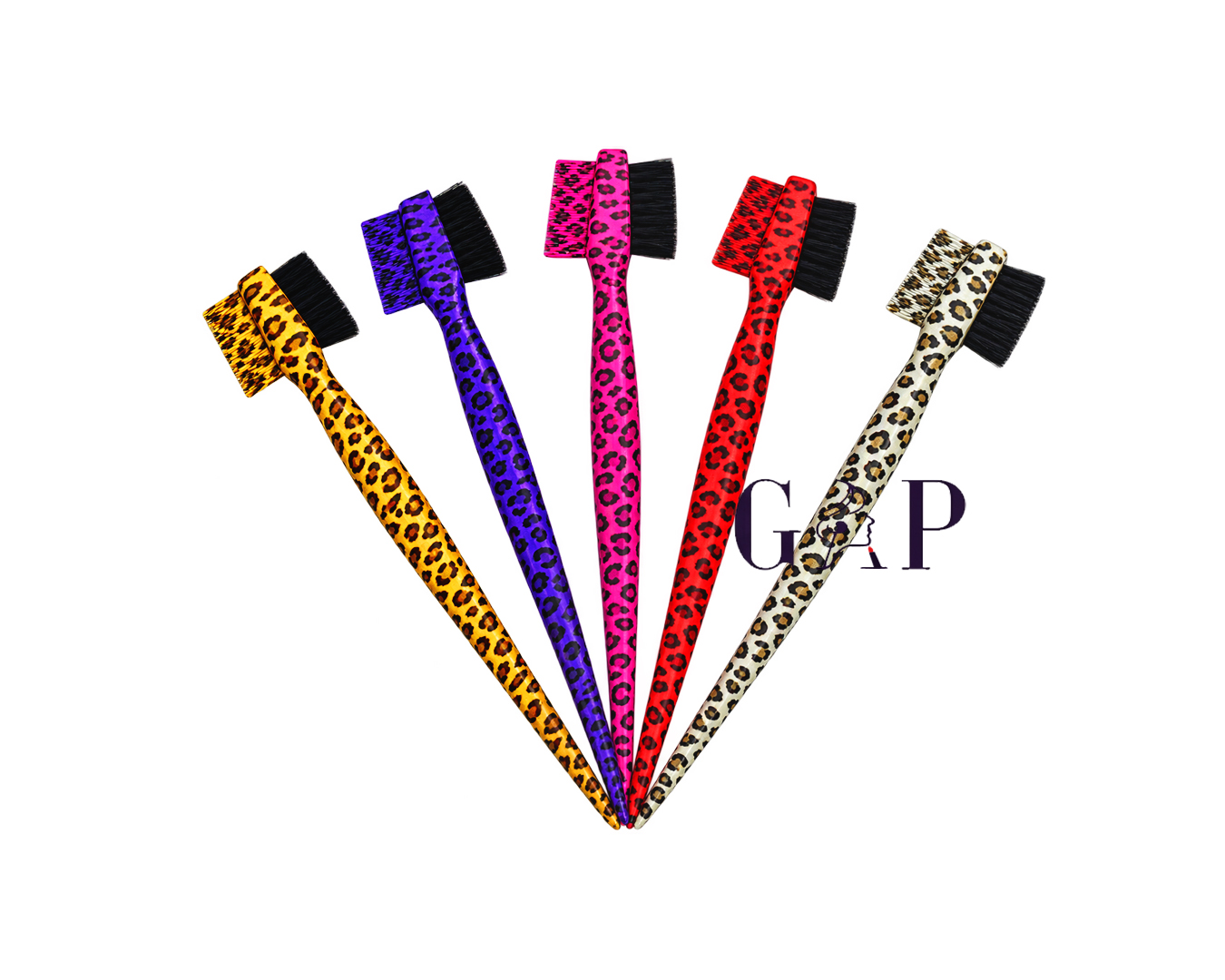 Edge Brush 3in1 leopard Ast 24PC - Beads