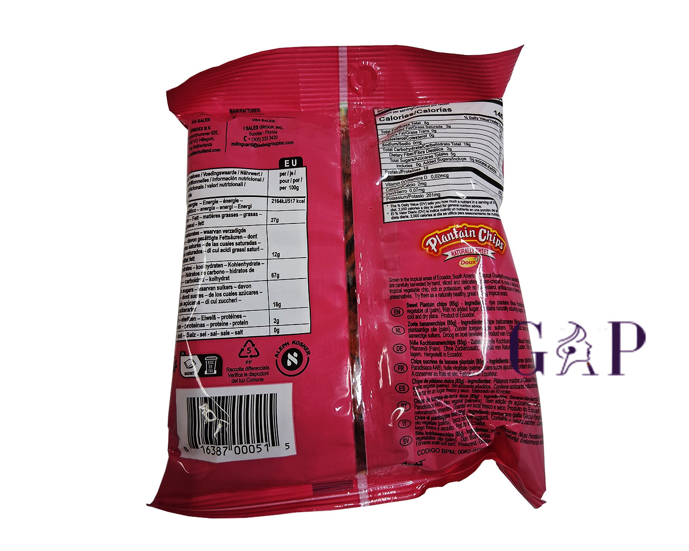 Plantain Chips NaturallySweet (süß) 85g — 2