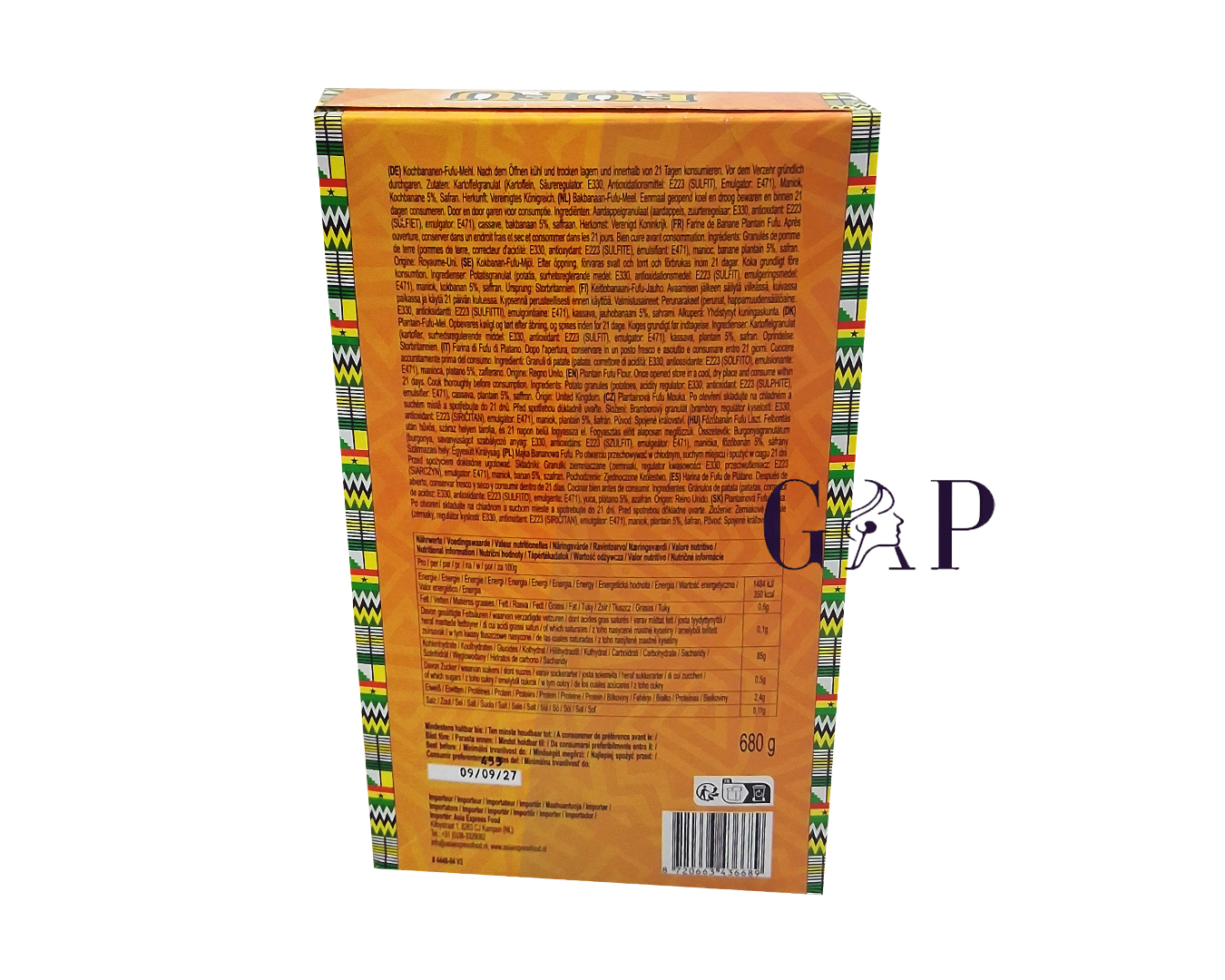 Afroase Plantein Fufu 680g — 2