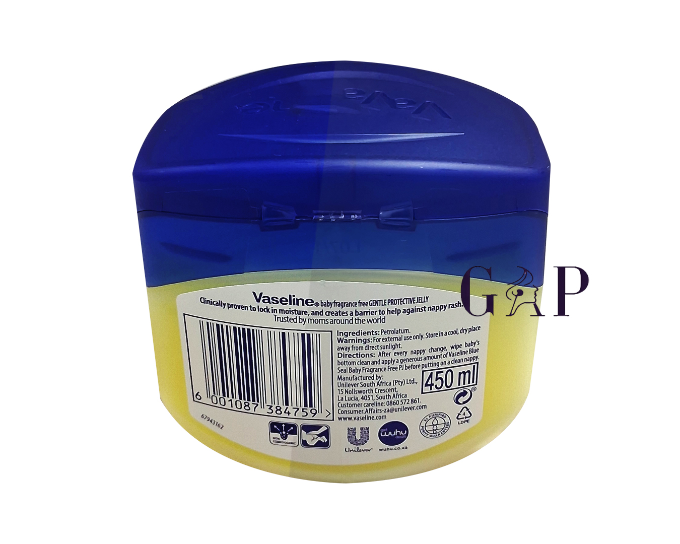 Vaseline Blue seal baby fragrance free 450ml — 2