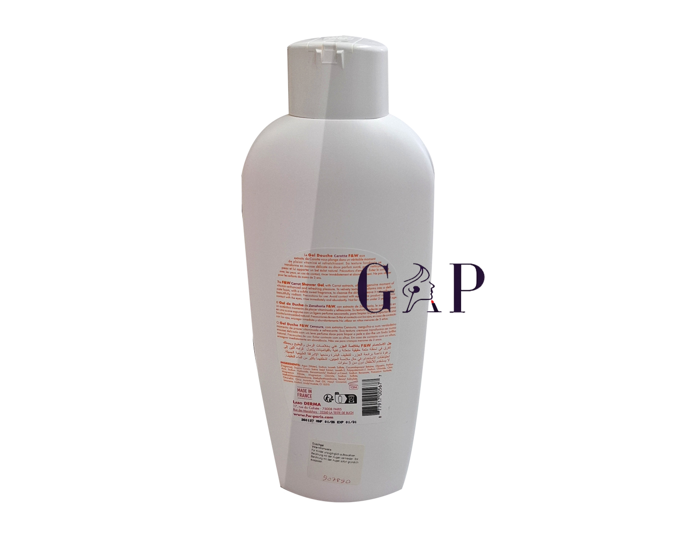 Fair And White Carrot Shower Gel Douche 1000ml — 2