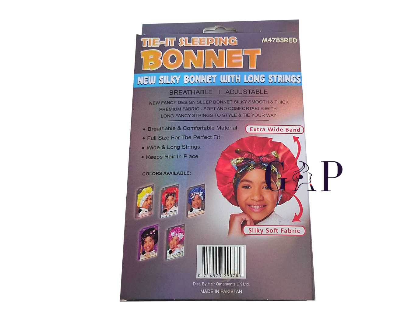 Murry tie-It Fancy Bonnety RED Kidscap — 2