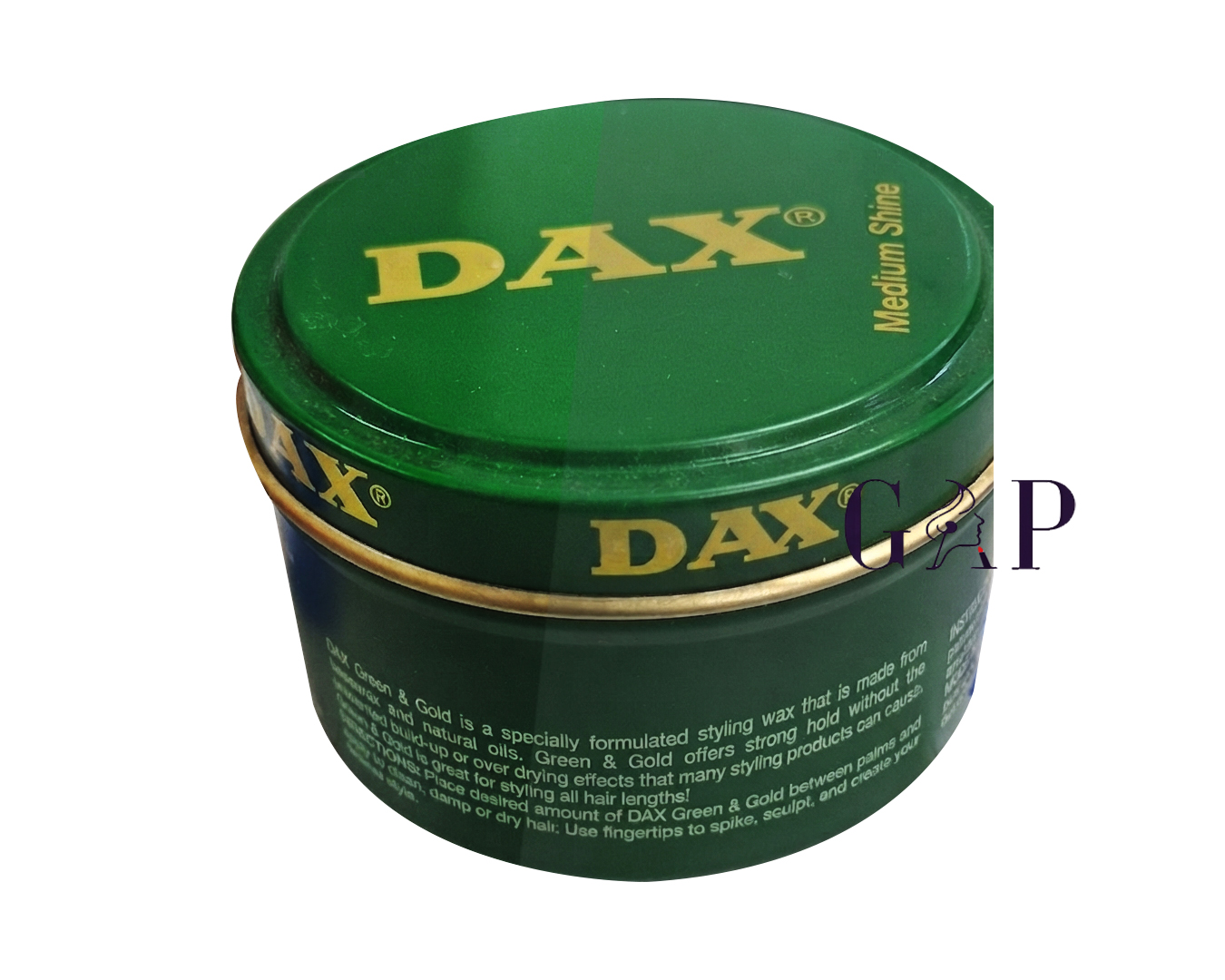 Dax green and gold hair wax 99g - Mencollection — 2