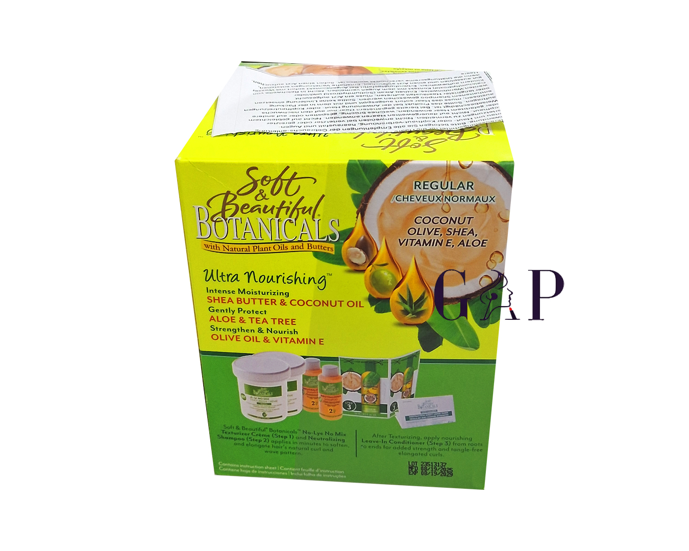 Soft & Beautiful Botanicals No Lye Texturizer Relaxer Kit Regular — 2