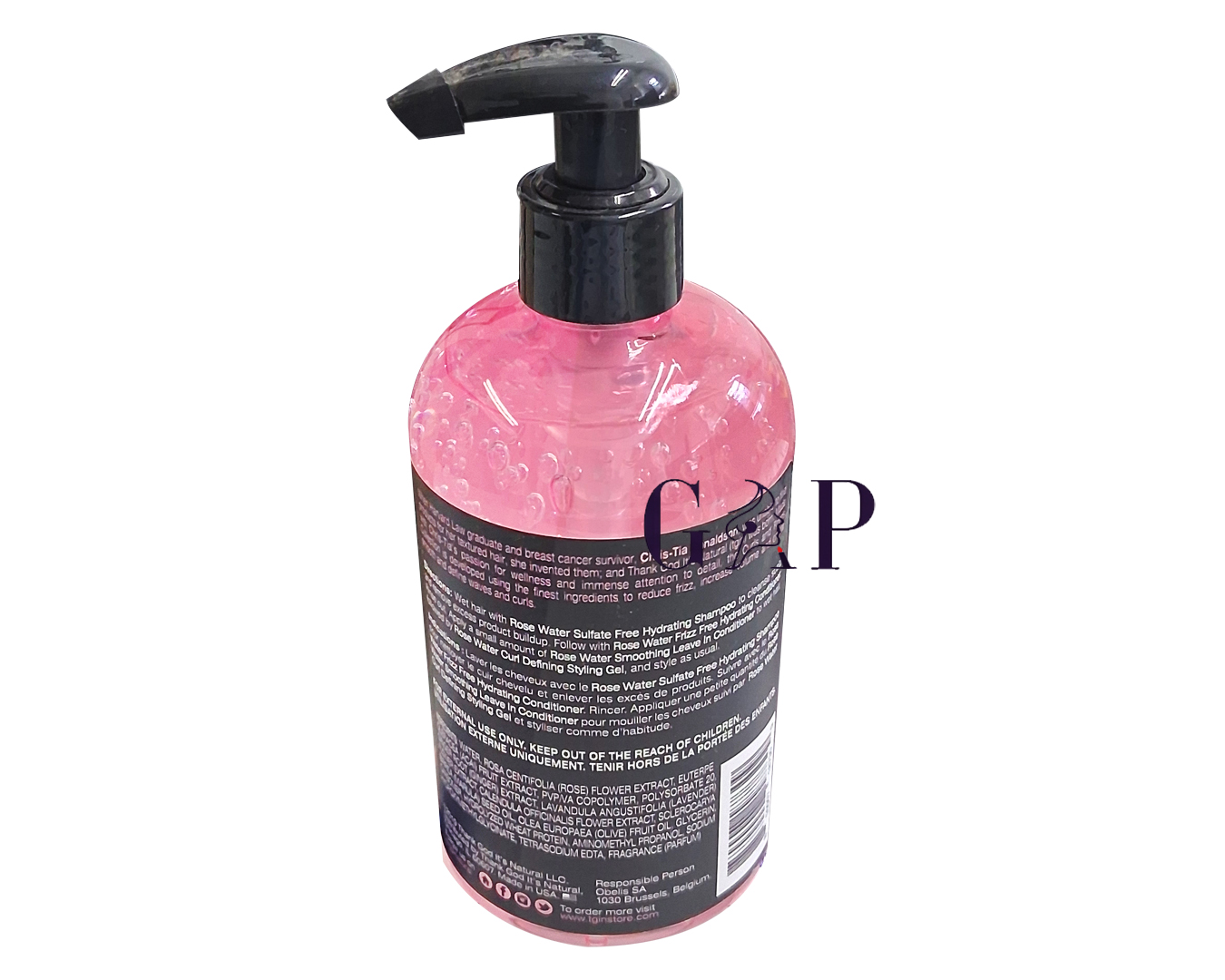 Tgin Rose water Curl Defining Stylin gel 384ml — 2