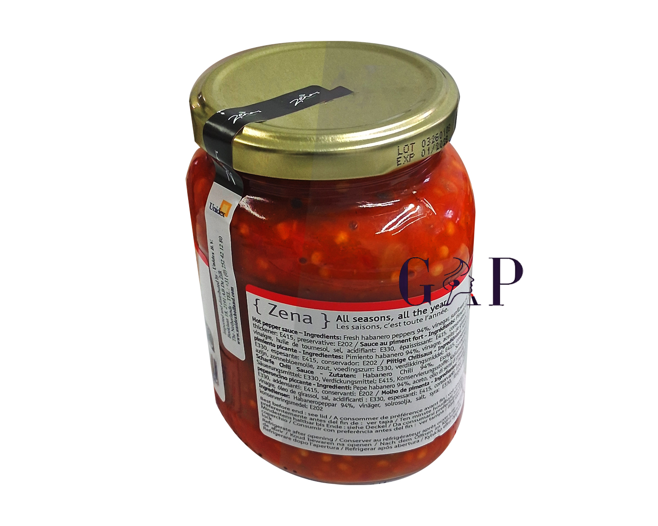 Zena Spicy Pepper Sauce With Grains - bottle — 2