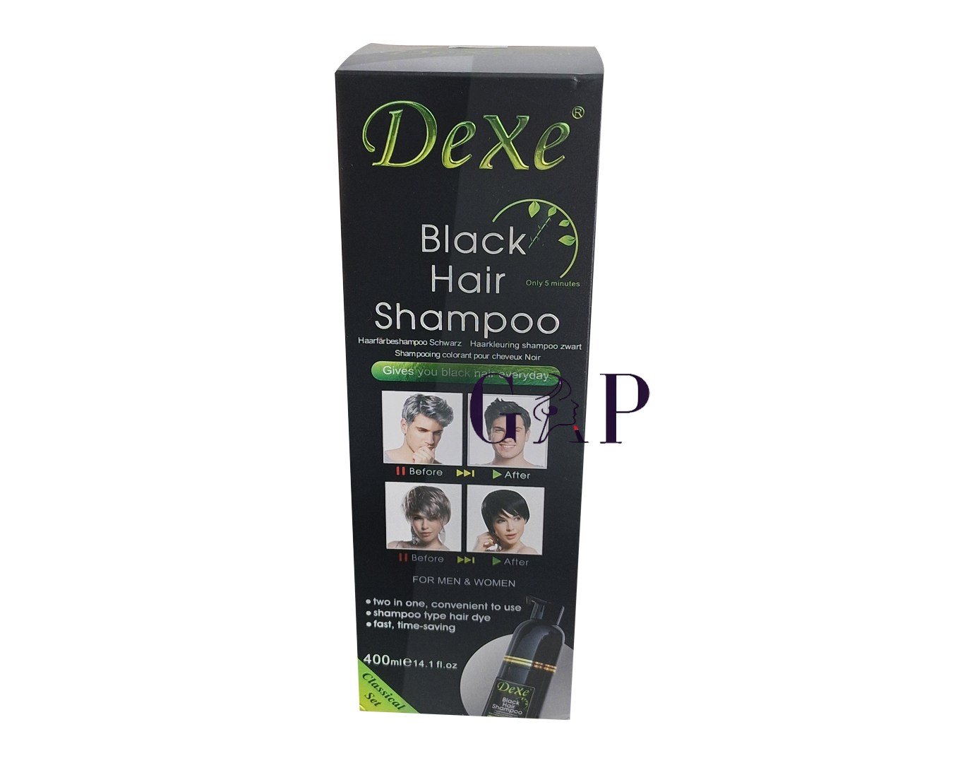Dexe Black Hair Shampoo Classic 400ml - Mencollection — 2